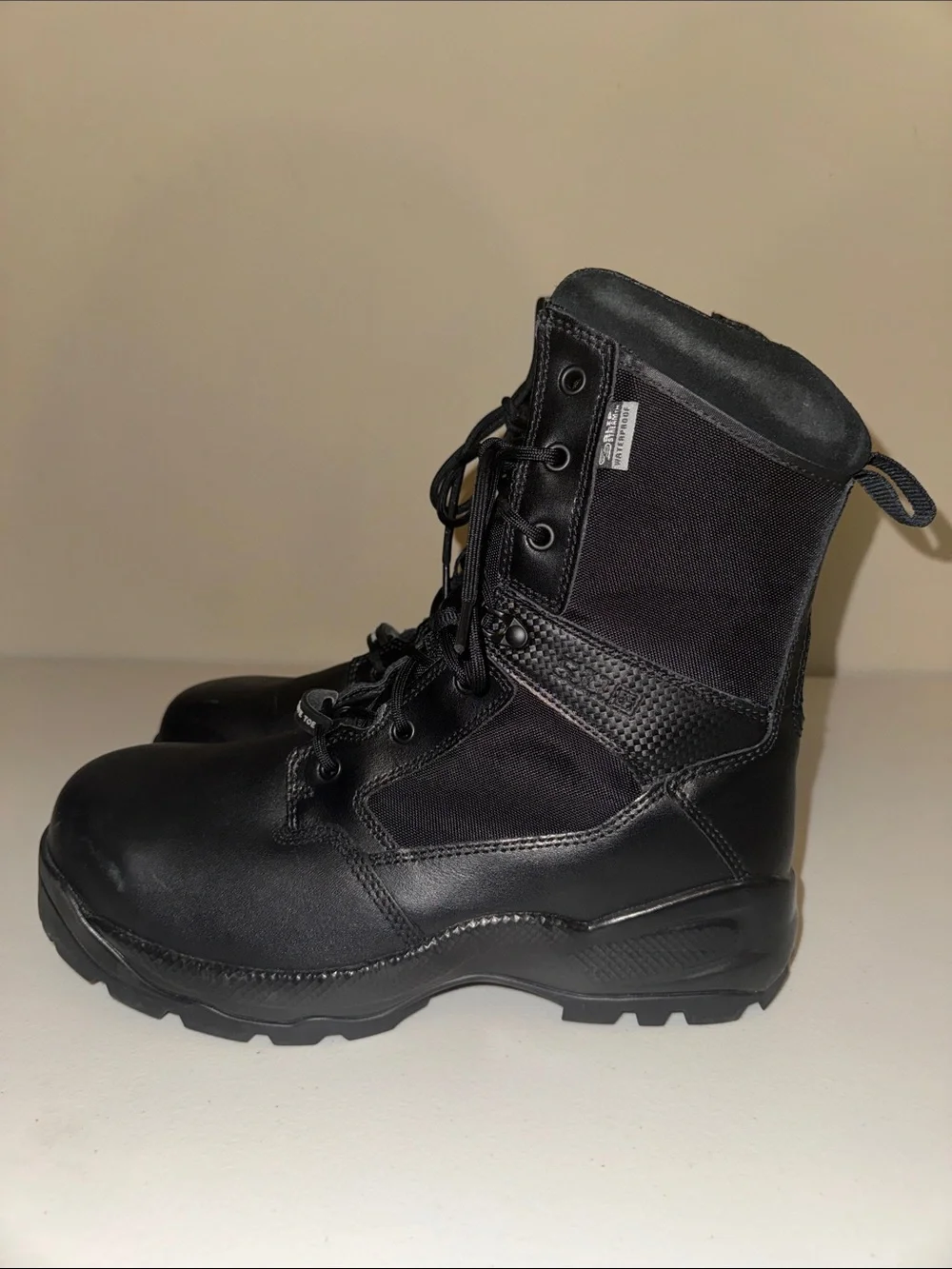 5.11 Tactical Black Lace-Up Duty Boots ortholite soles